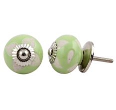 Light Green Etched Ceramic Knob-32