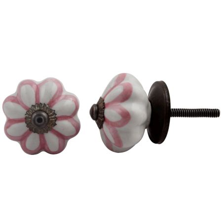 Pink Sunflower Medium Knob