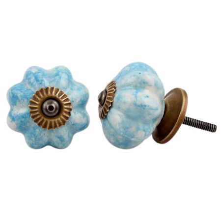 Turquoise Melon Drawer Knob