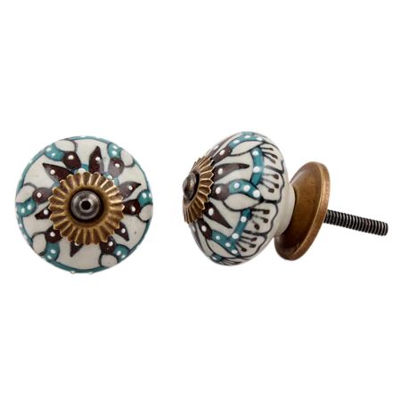 Edelweiss Flower Drawer Knob