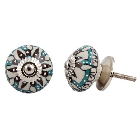 Edelweiss Flower Drawer Knob