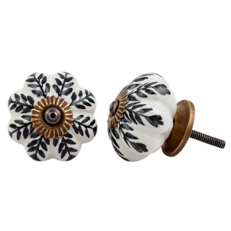 Black Leaf Melon Knob