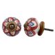 Mixed Floral Ceramic Cabinet Knob