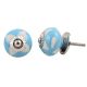 Turquoise Etched Ceramic Knob-33