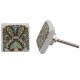 Green Floral Printing Knob