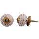 Brown Flower Dresser Knob