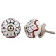 Petunia Flower Ceramic Knob