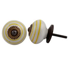 White Yellow Knob