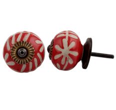 Red Etched Ceramic Knob-02