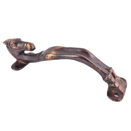 Carved Horse Figurine Bronze Door Handle