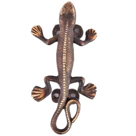 Hand Made Brass Lizard Door Handle