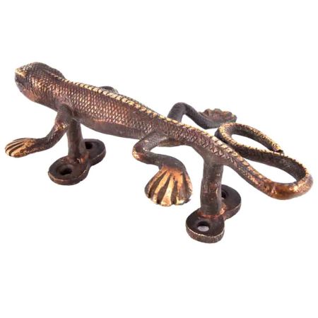Hand Made Brass Lizard Door Handle