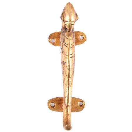 Parrot Door Handles In Golden Colour