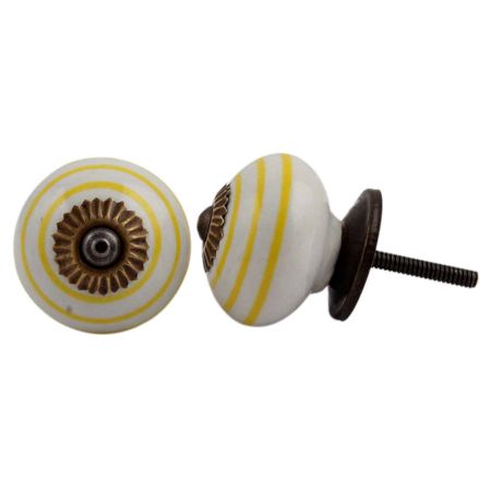 White Yellow Knob