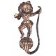 Kaalia Mardan Krishna Bronze Door Handle