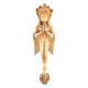 Golden Brass Praying Nagini Goddess Door Handle