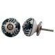 Dark Green Flower Knob