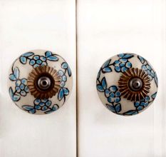 Slate Blue Tiny Dresser Knob