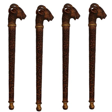 Table legs - Big Horn Sheep Table Legs in Copper.