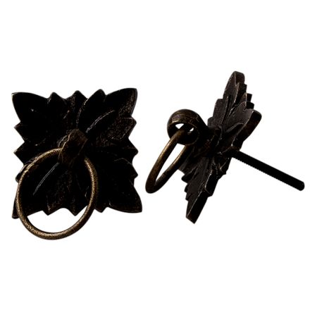 Four Leaf Metal Drawer Knobs