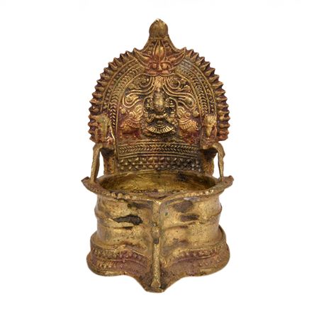Gaja Lakshmi Bronze Oil Lamp