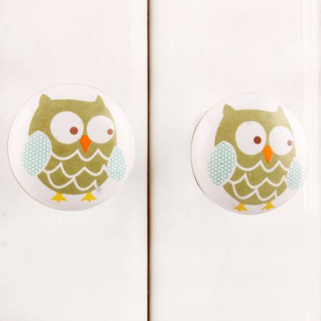 Owl Ceramic Knob