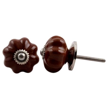 Dark Brown Medium Knob