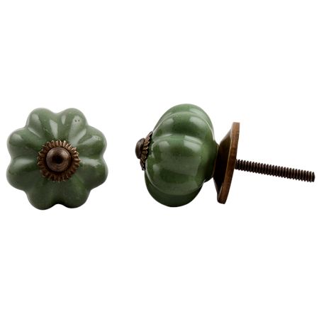 Olive Melon Medium Knob