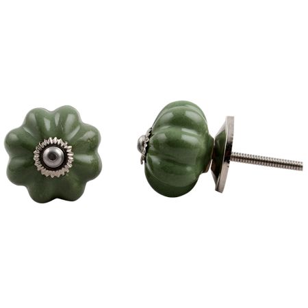 Olive Melon Medium Knob