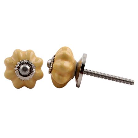 Mustard Small Melon Knob