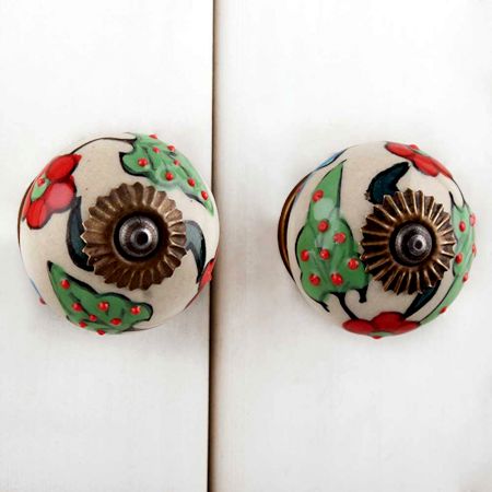Green Leaf Dresser Knob