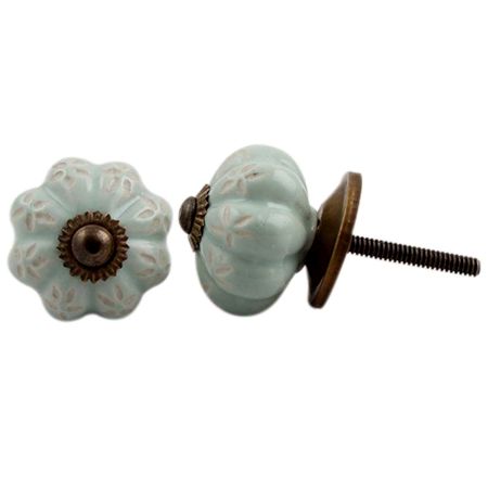 Sage Green Etched Knob