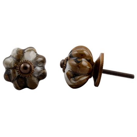 Marble Medium Melon Knob (1)