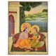 Krishangarh painting of Lord Krishna and Radha