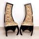 Pair of Designer Bedroom/Living Room Chair-Curved Back