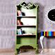 Chartreuse Book Shelf Cabinet 