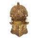 Temple Oil Lamp with Lakshmi