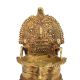 Temple Oil Lamp with Lakshmi