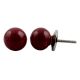 Plum Ceramic Knob Small