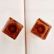 Amber Square Drawer Knobs