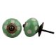 Pea Green Etched Ceramic Knob 35