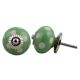 Pea Green Etched Ceramic Knob 35