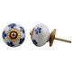 Blue Floral Knob