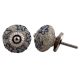 Slate Blue Crackle Cabinet Ceramic Knob