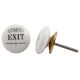 Exit Flat Ceramic Knob