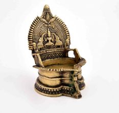 Goddess Lakshmi Bronze Oil Lamp