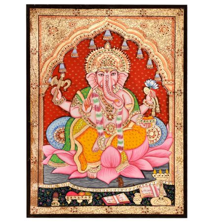 Tanjore Painting Of Lord Ganesha