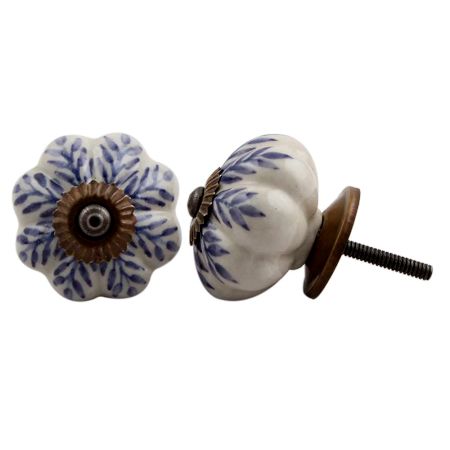 Purple Leaf Dresser Knob