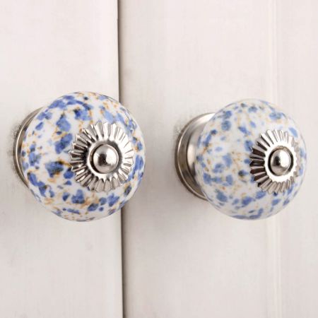 Mixed Print Ceramic Knob