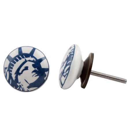 White Statue Of Liberty Knob